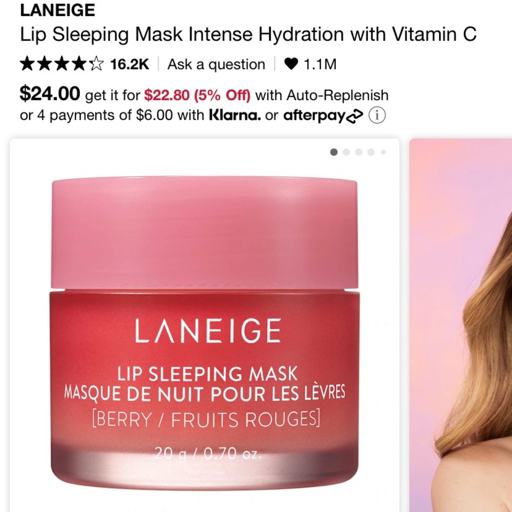 laneige lip sleeping mask